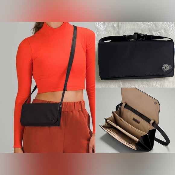 lululemon athletica Bags Lululemon Wallet Clutch Crossbodyblack